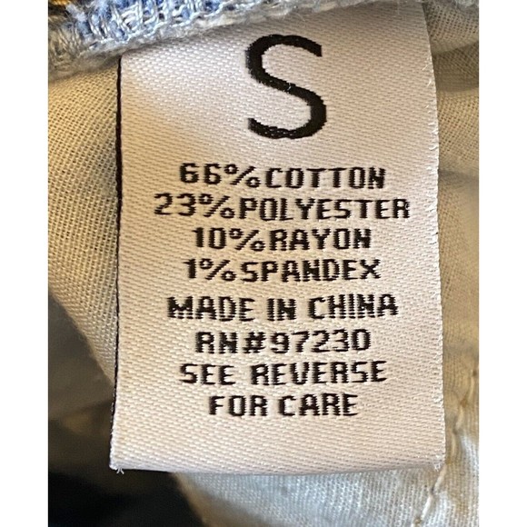 Almost Famous Paper Bag Woman's Waist Shorts Size Small Light Wash Elastic Waist - Picture 5 of 7